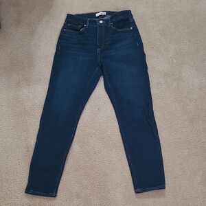 Women's Blue Jeans Loft size 27/4 high rise skinny
